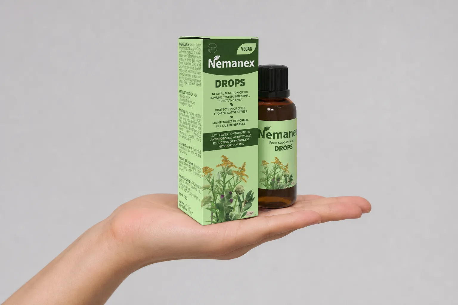 Nemanex Cystitis — le produit en main
