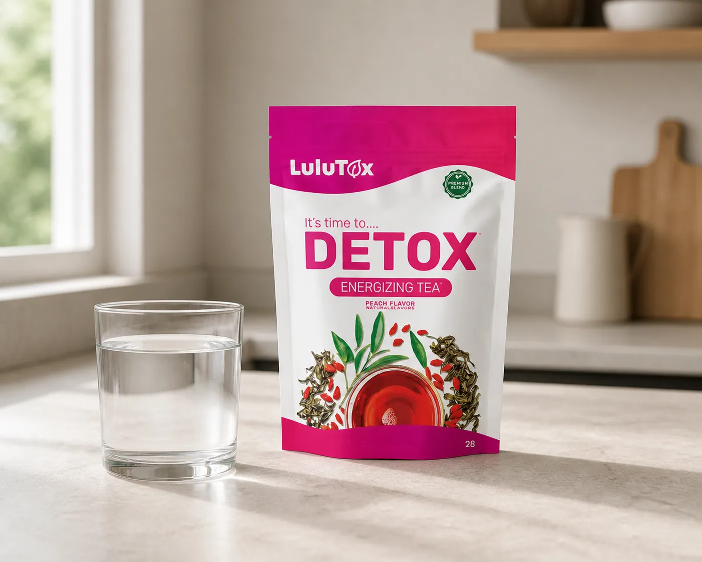 Lulutox Detox Tea — le produit au quotidien