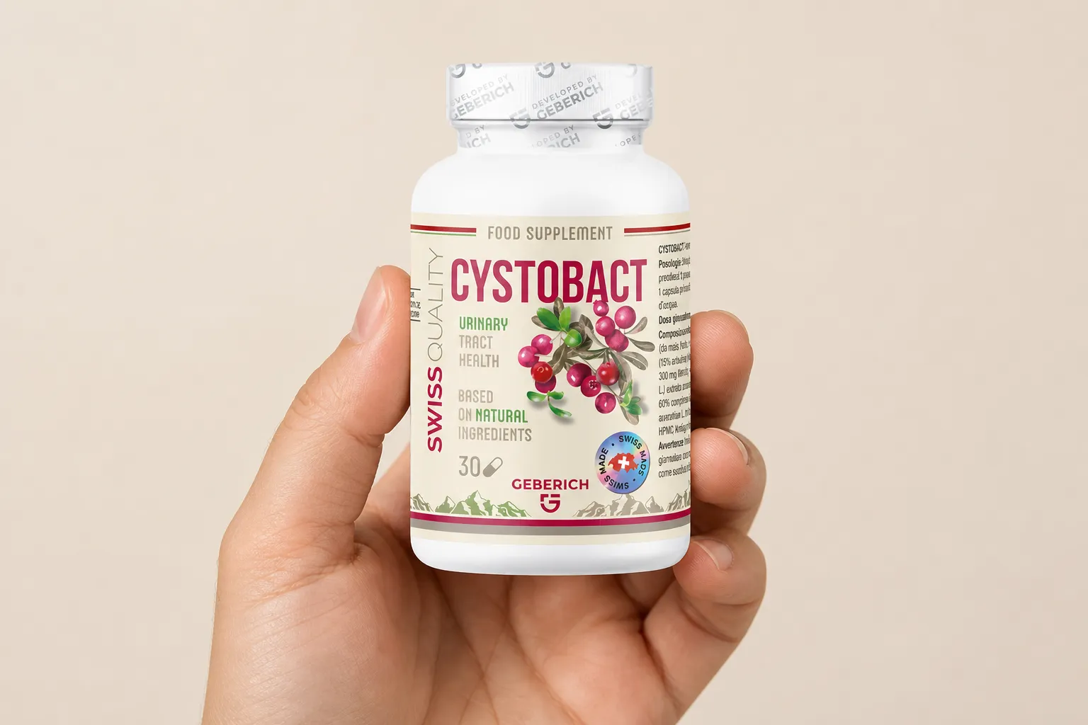 CYSTOBACT — le produit en main