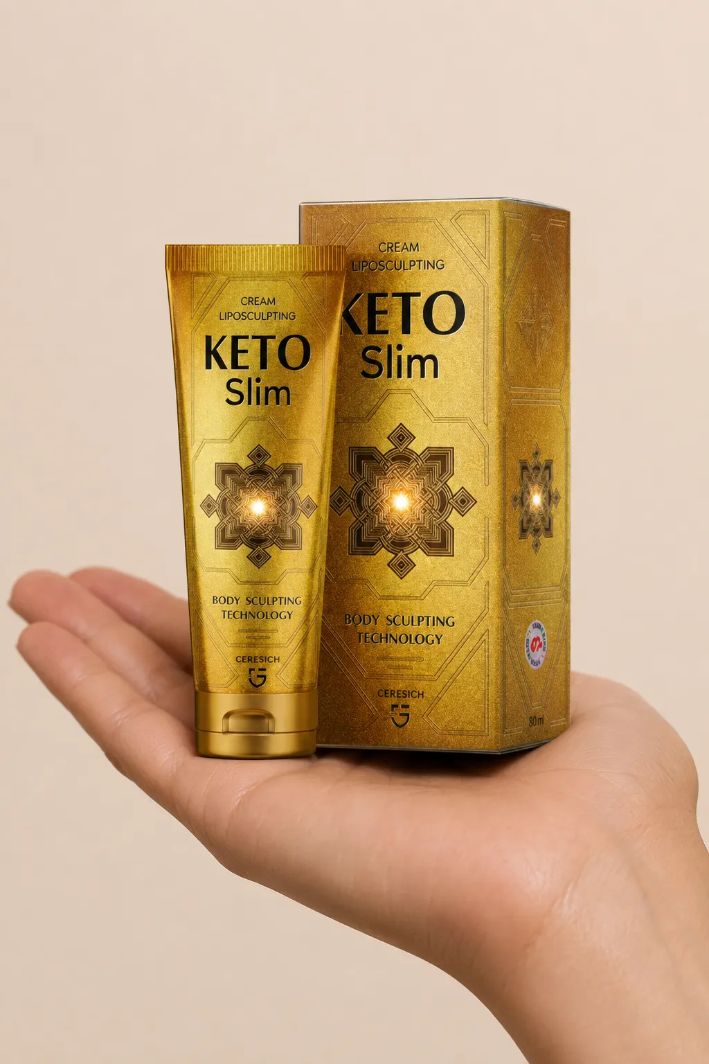 KetoSlim cream — le produit en main